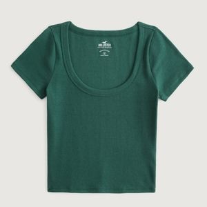 Ribbed Scoop Baby Tee